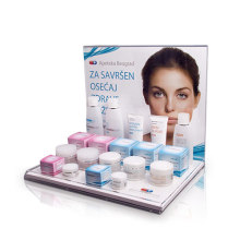 Vier Farben Plexi Zähler Top Display für Kosmetik